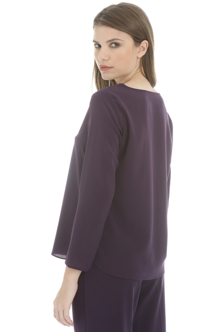 Blusa fluida in crêpe de chine Fashion Market Blusa fluida in crêpe de chine Fashion Market