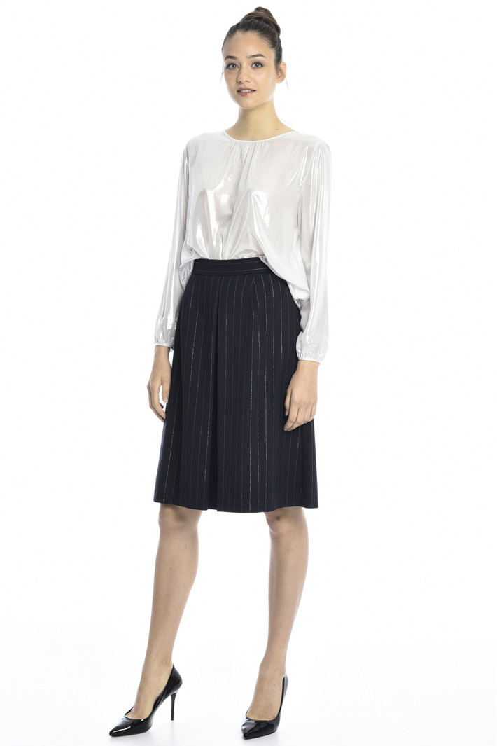 Blusa in georgette laminata Fashion Market Blusa in georgette laminata Fashion Market