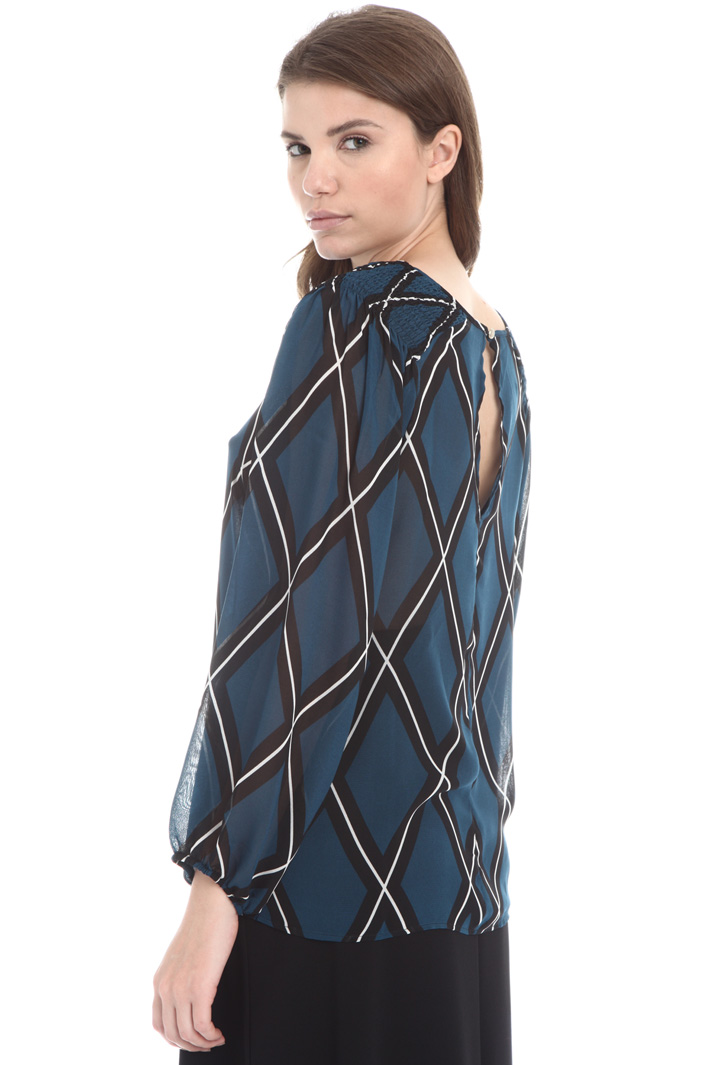 Blusa in georgette stampata Fashion Market Blusa in georgette stampata Fashion Market