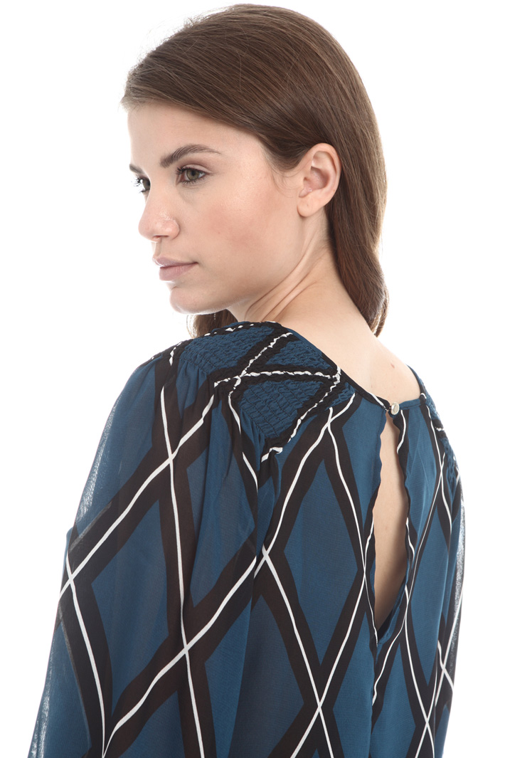 Blusa in georgette stampata Fashion Market Blusa in georgette stampata Fashion Market