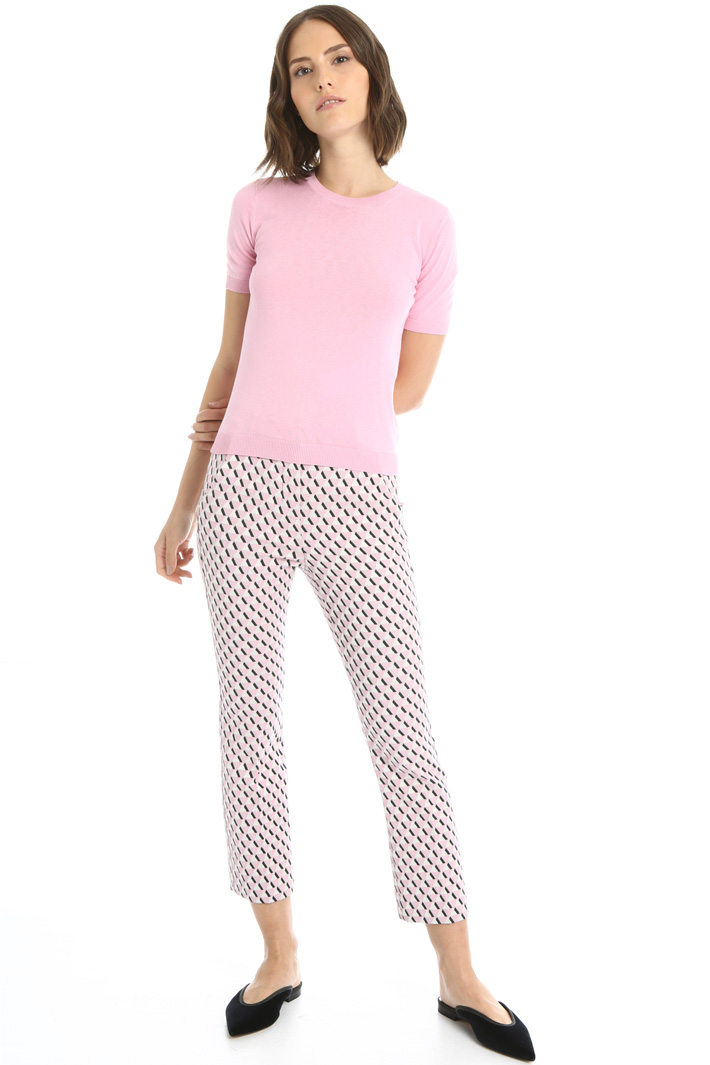 Pantaloni in cotone jacquard Fashion Market Pantaloni in cotone jacquard Fashion Market
