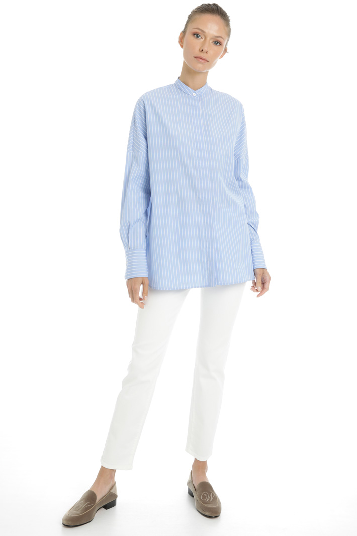 Camicia in popeline di cotone Fashion Market Camicia in popeline di cotone Fashion Market