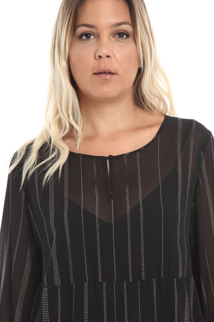 Abito in georgette con borchie Fashion Market Abito in georgette con borchie Fashion Market