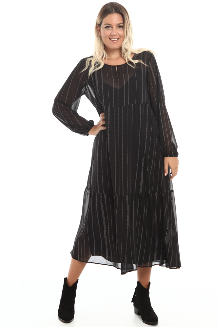 Abito in georgette con borchie Fashion Market Abito in georgette con borchie Fashion Market