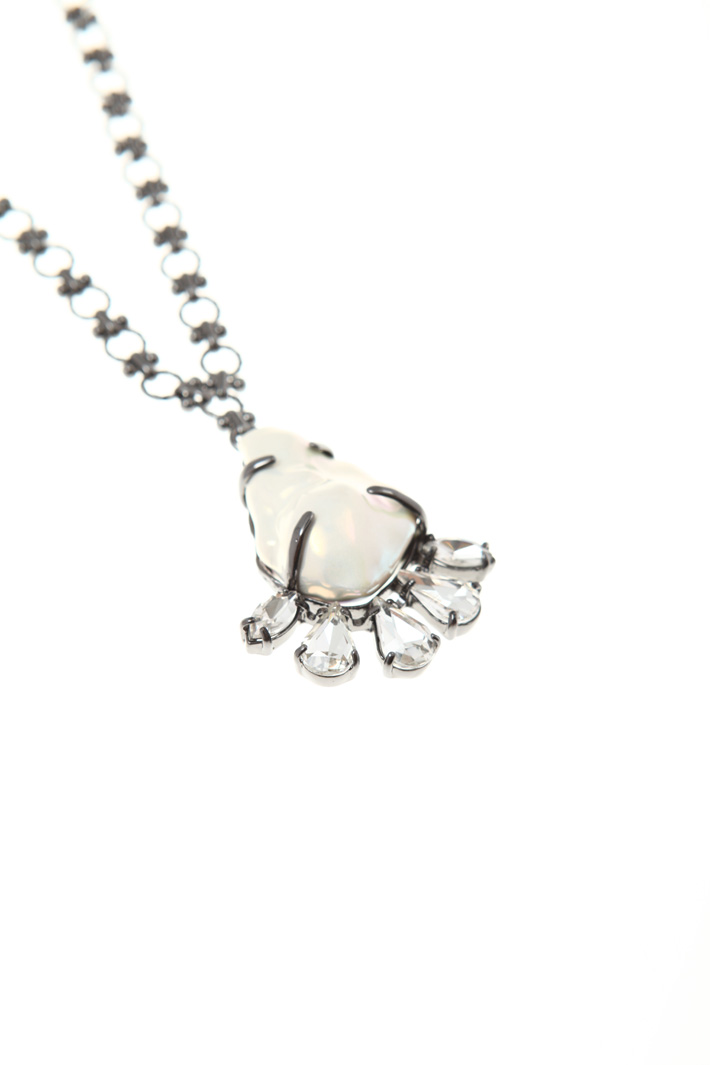 Collana con pendente in vetro Fashion Market Collana con pendente in vetro Fashion Market