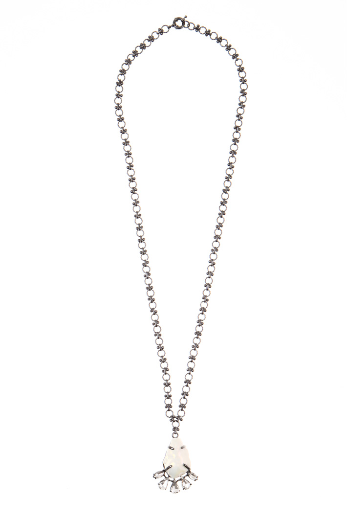 Collana con pendente in vetro Fashion Market Collana con pendente in vetro Fashion Market
