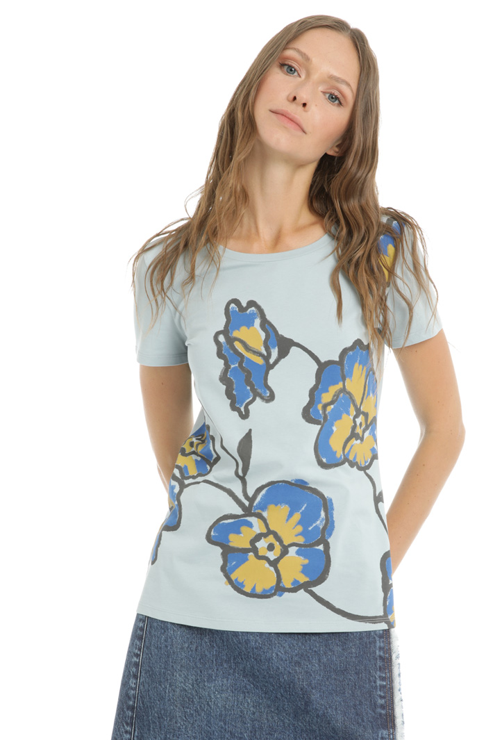 T-shirt in jersey stampato Fashion Market T-shirt in jersey stampato Fashion Market