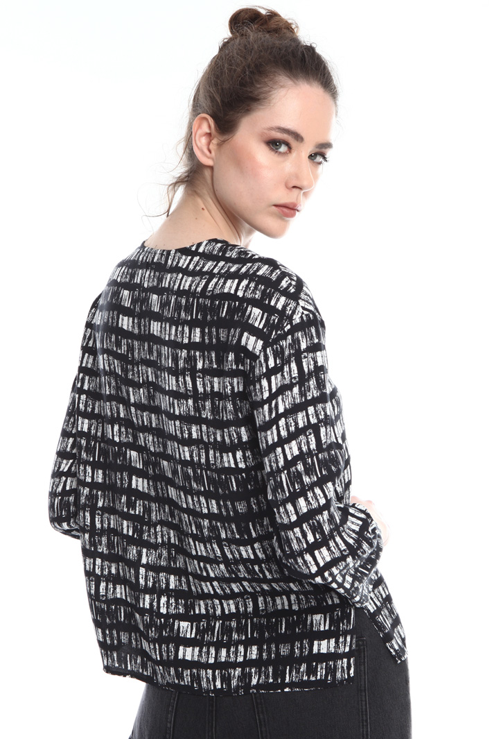 Blusa stampata con bottoni Fashion Market Blusa stampata con bottoni Fashion Market