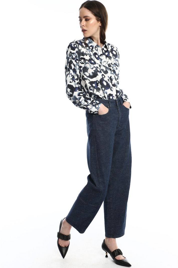 Camicia in twill con taschino Fashion Market Camicia in twill con taschino Fashion Market
