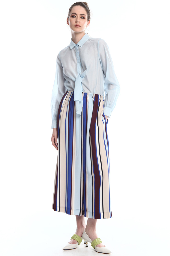 Pantaloni cropped in viscosa Fashion Market Pantaloni cropped in viscosa Fashion Market