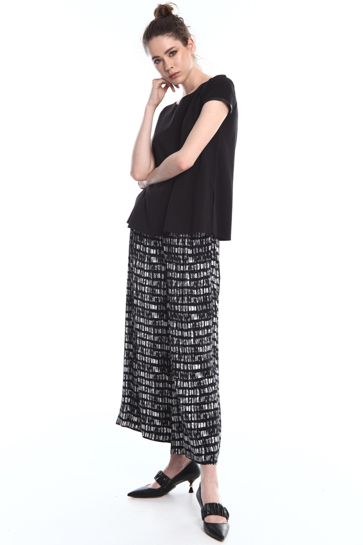 Pantaloni cropped stampati Fashion Market Pantaloni cropped stampati Fashion Market