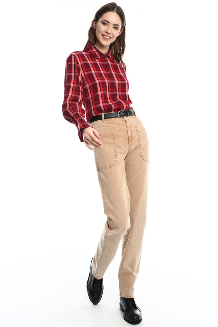 Pantaloni in drill di cotone Fashion Market Pantaloni in drill di cotone Fashion Market