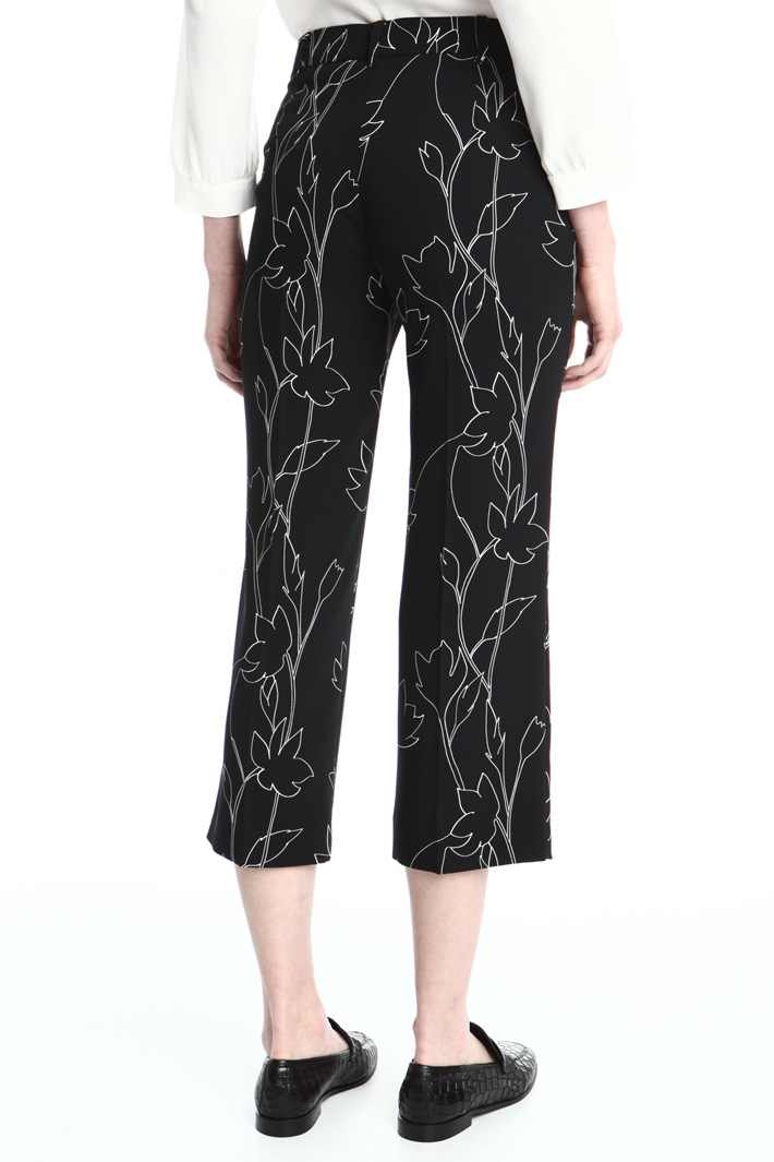 Pantaloni cropped in cady Fashion Market Pantaloni cropped in cady Fashion Market
