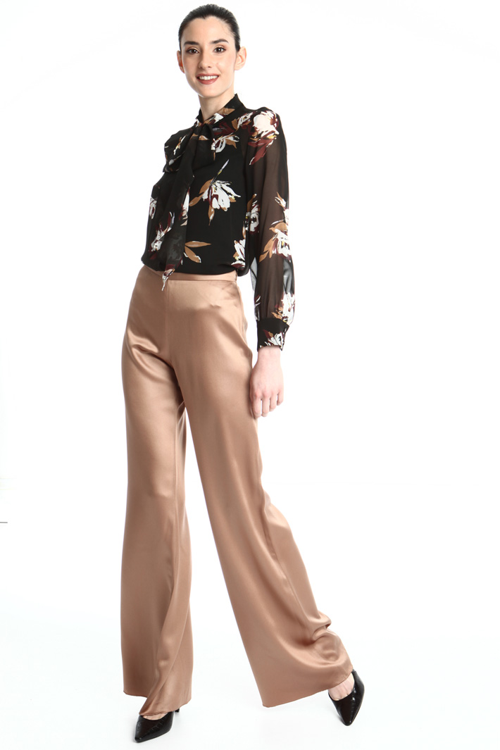 Pantaloni a palazzo in raso Fashion Market Pantaloni a palazzo in raso Fashion Market