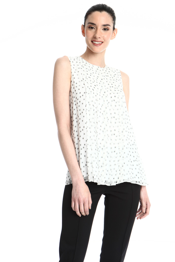 Top in georgette di seta Fashion Market Top in georgette di seta Fashion Market