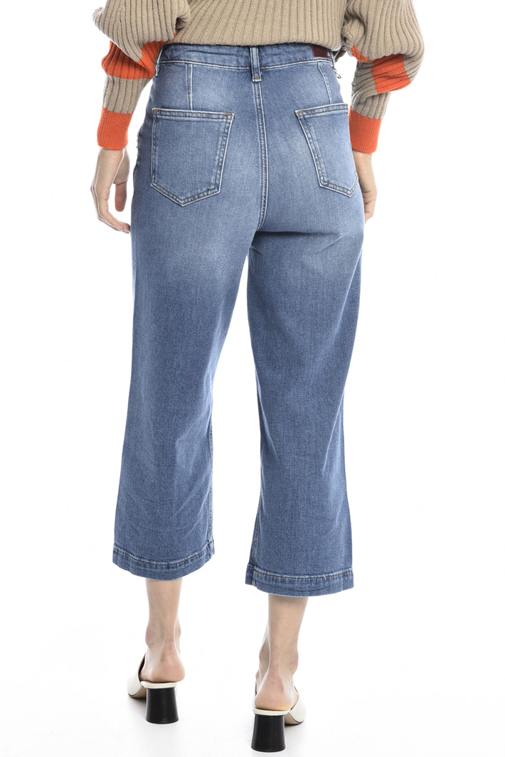 Jeans cropped in denim Fashion Market Jeans cropped in denim Fashion Market