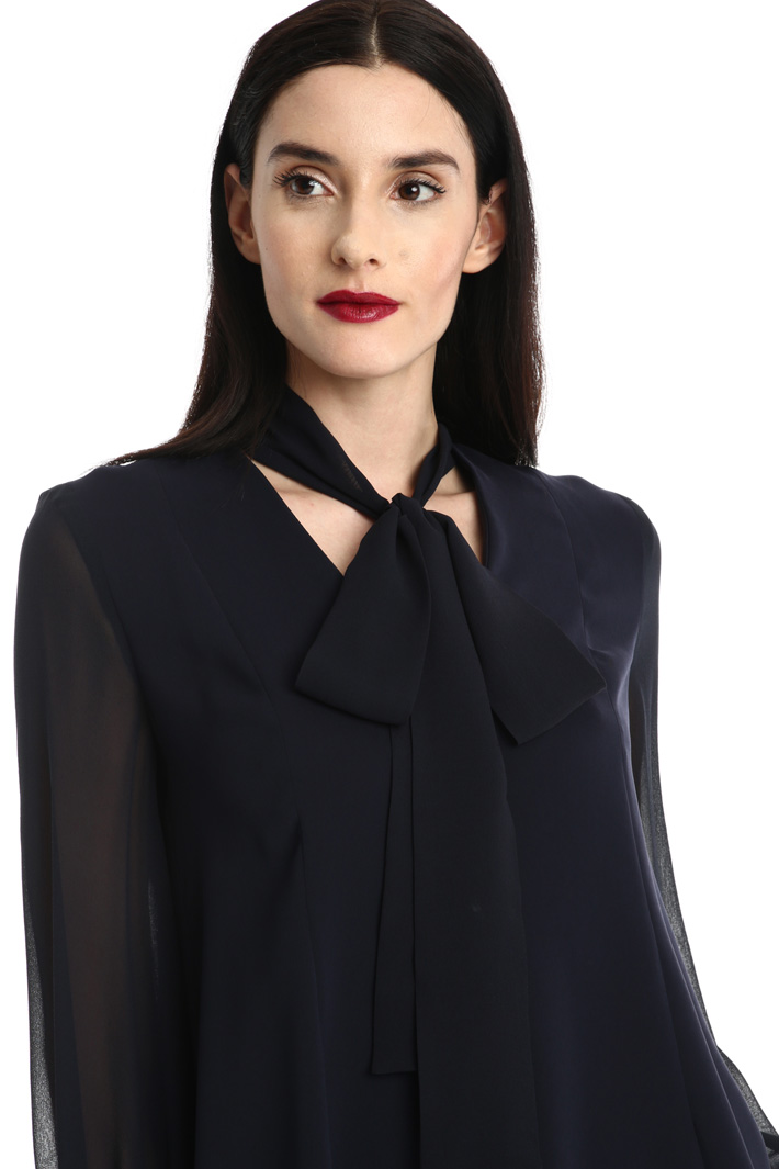 Blusa in cady e seta Fashion Market Blusa in cady e seta Fashion Market