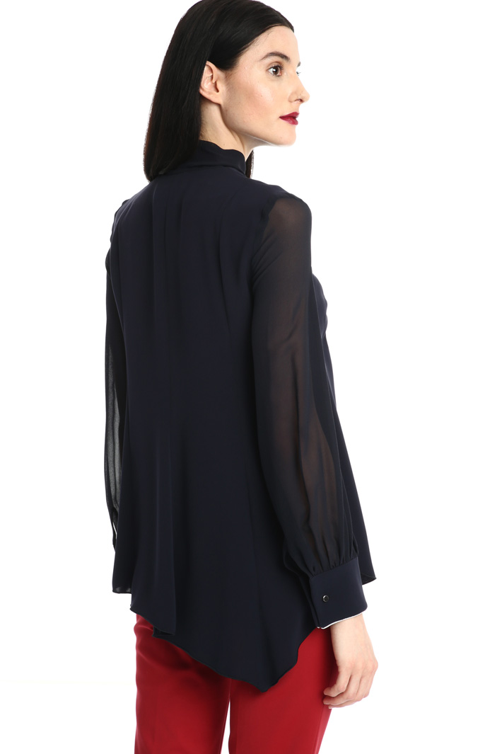 Blusa in cady e seta Fashion Market Blusa in cady e seta Fashion Market