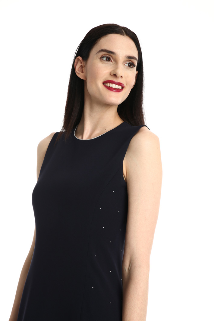 Abito in cady con strass Fashion Market Abito in cady con strass Fashion Market