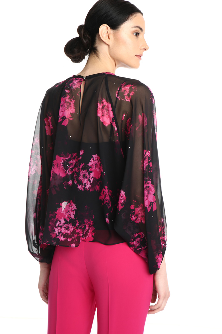 Blusa in georgette di seta Fashion Market Blusa in georgette di seta Fashion Market