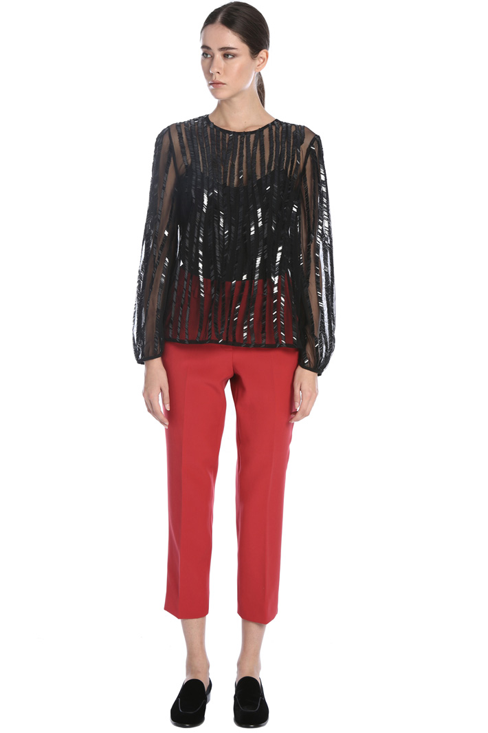 Blusa in tulle con paillettes Fashion Market Blusa in tulle con paillettes Fashion Market