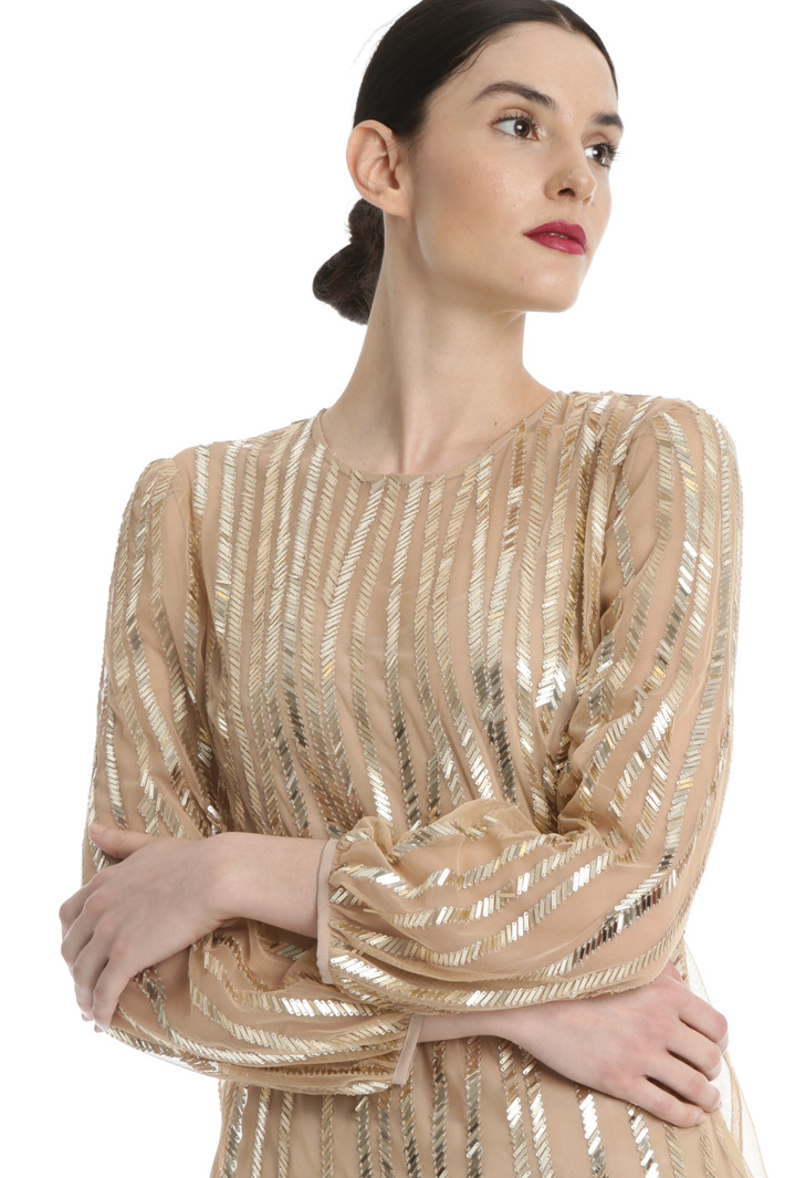 Blusa in tulle con paillettes Fashion Market Blusa in tulle con paillettes Fashion Market