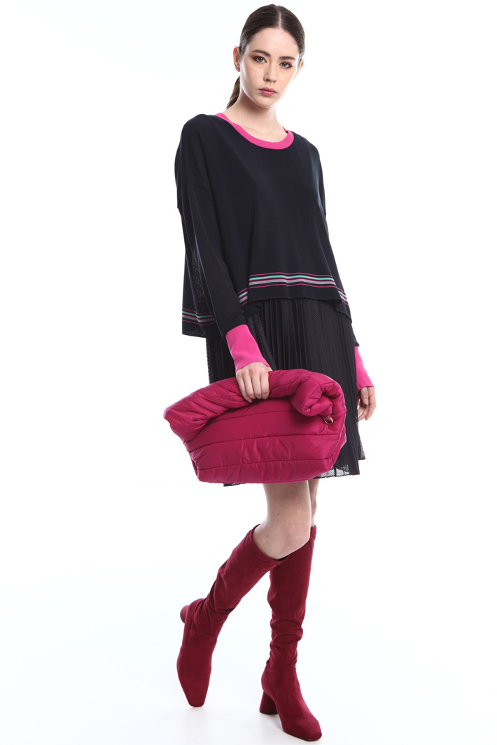 Abito plissé con maglia Fashion Market Abito plissé con maglia Fashion Market