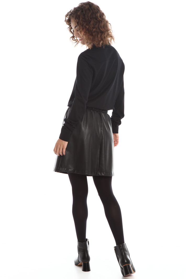 Abito con gonna in similpelle Fashion Market Abito con gonna in similpelle Fashion Market