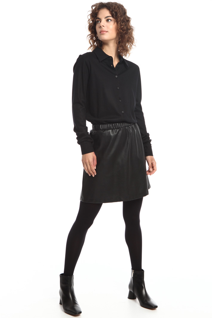 Abito con gonna in similpelle Fashion Market Abito con gonna in similpelle Fashion Market