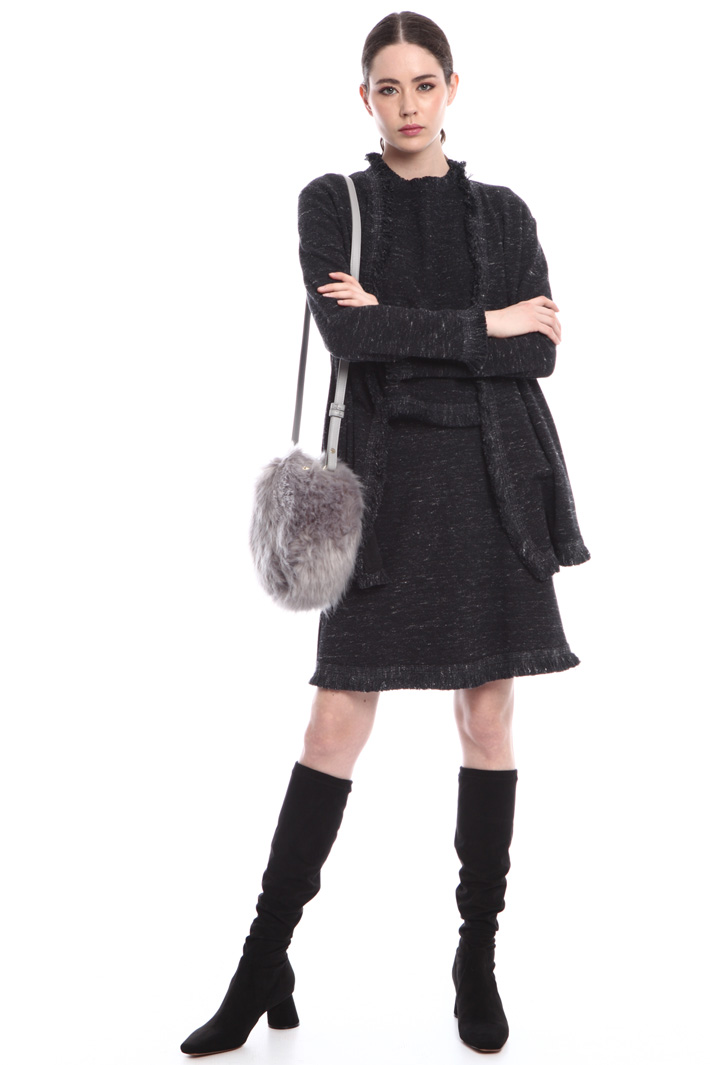 Cardigan in jersey con frange Fashion Market Cardigan in jersey con frange Fashion Market