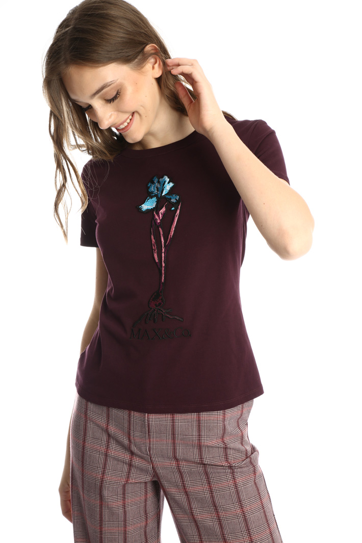 T-shirt in jersey con ricami Fashion Market T-shirt in jersey con ricami Fashion Market