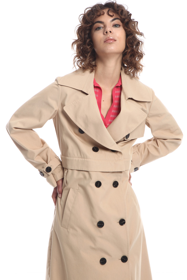 Trench scomponibile in cotone Fashion Market Trench scomponibile in cotone Fashion Market
