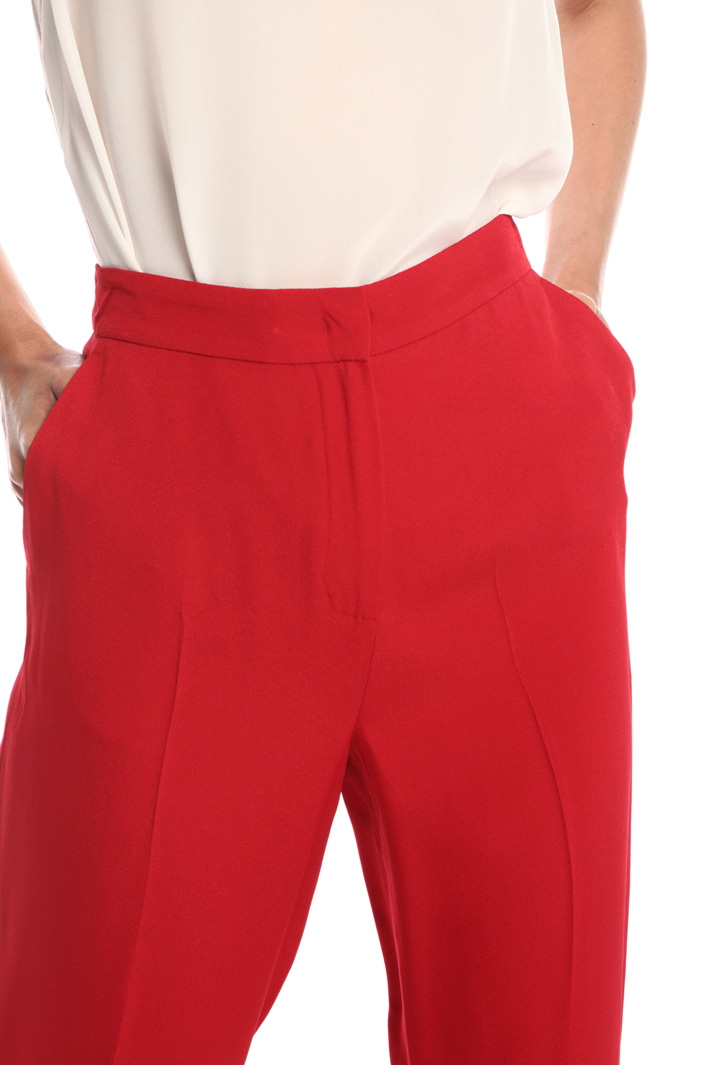 Pantaloni in enver satin Pantaloni in enver satin