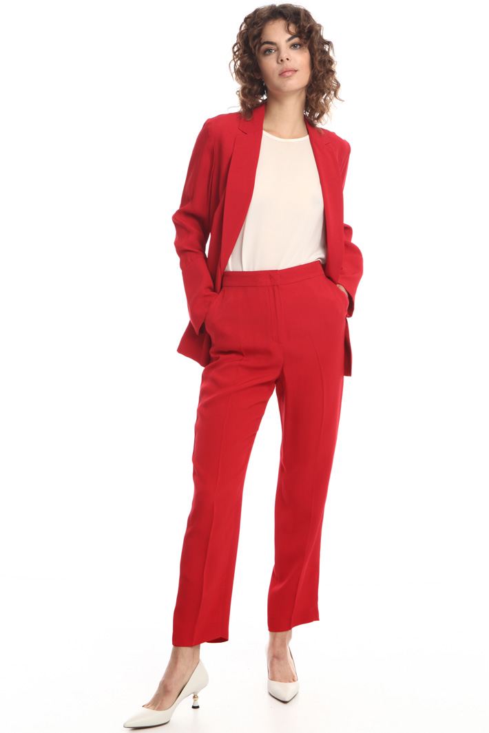 Pantaloni in enver satin Pantaloni in enver satin