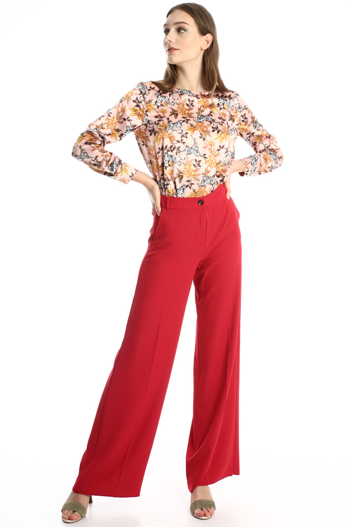 Pantaloni a palazzo in cady Fashion Market Pantaloni a palazzo in cady Fashion Market