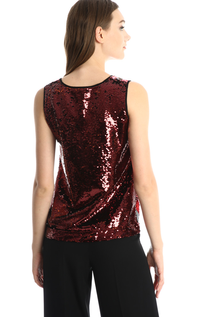 Top in cotone con paillettes Fashion Market Top in cotone con paillettes Fashion Market