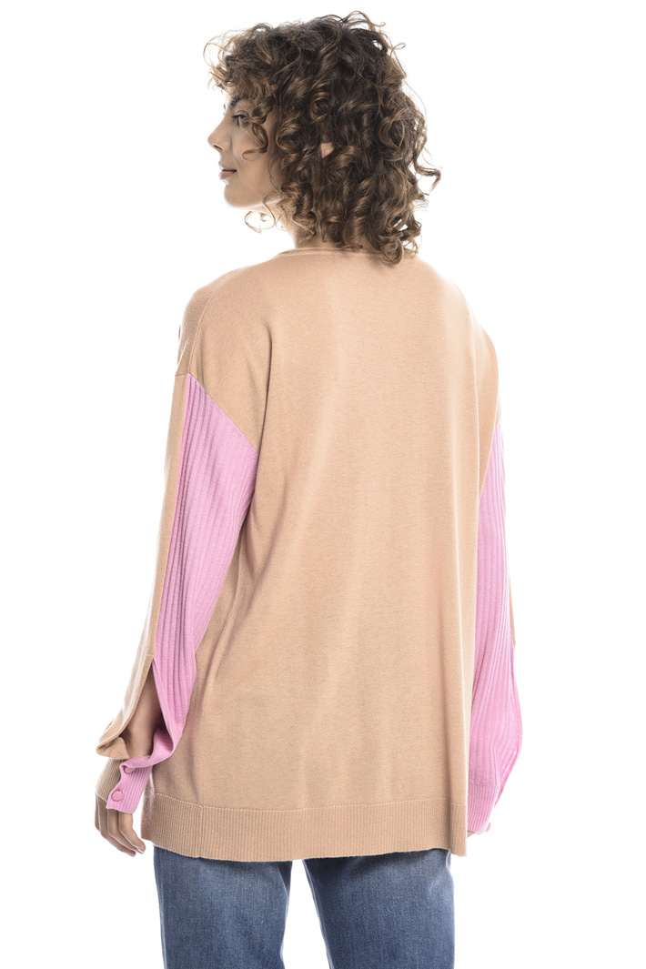 Maglia con inserti a contrasto Fashion Market Maglia con inserti a contrasto Fashion Market