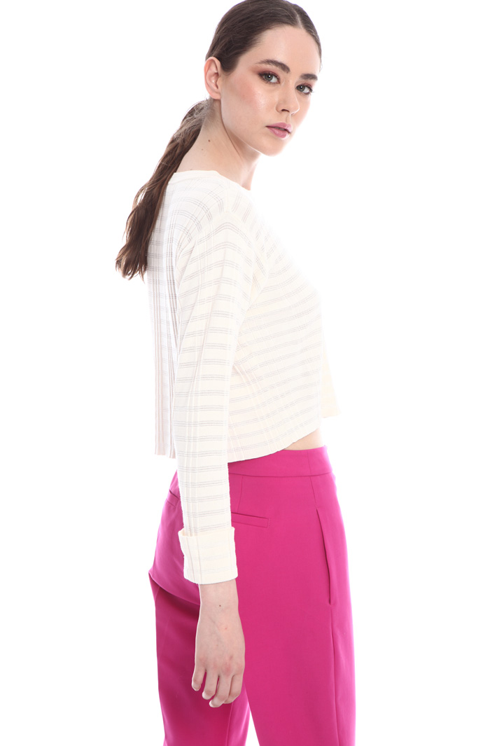 Maglia cropped jacquard Fashion Market Maglia cropped jacquard Fashion Market