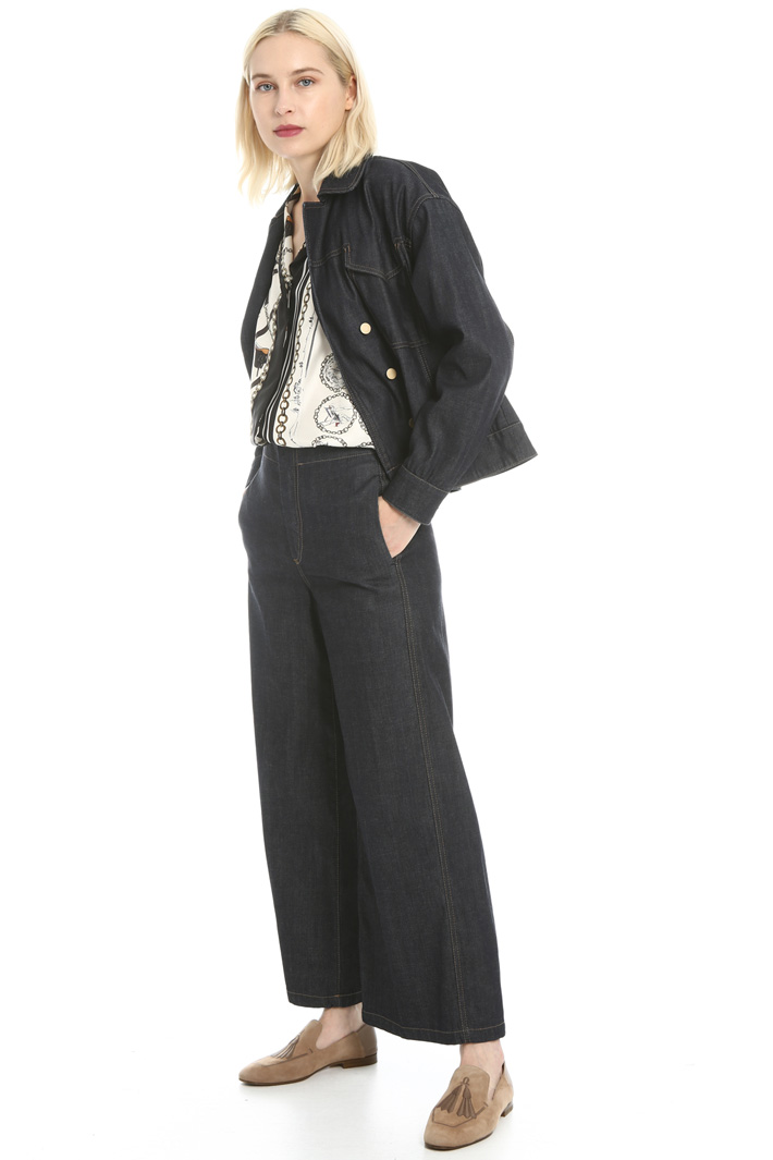 Giacca in denim di cotone Fashion Market Giacca in denim di cotone Fashion Market
