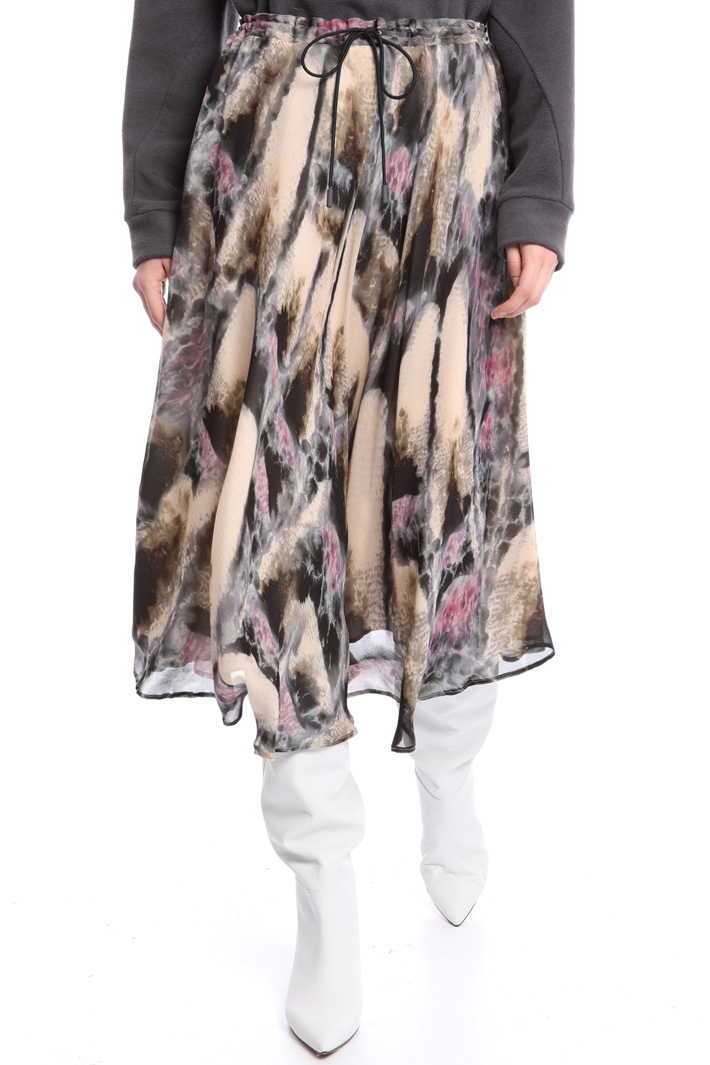 Gonna in georgette stampata Fashion Market Gonna in georgette stampata Fashion Market