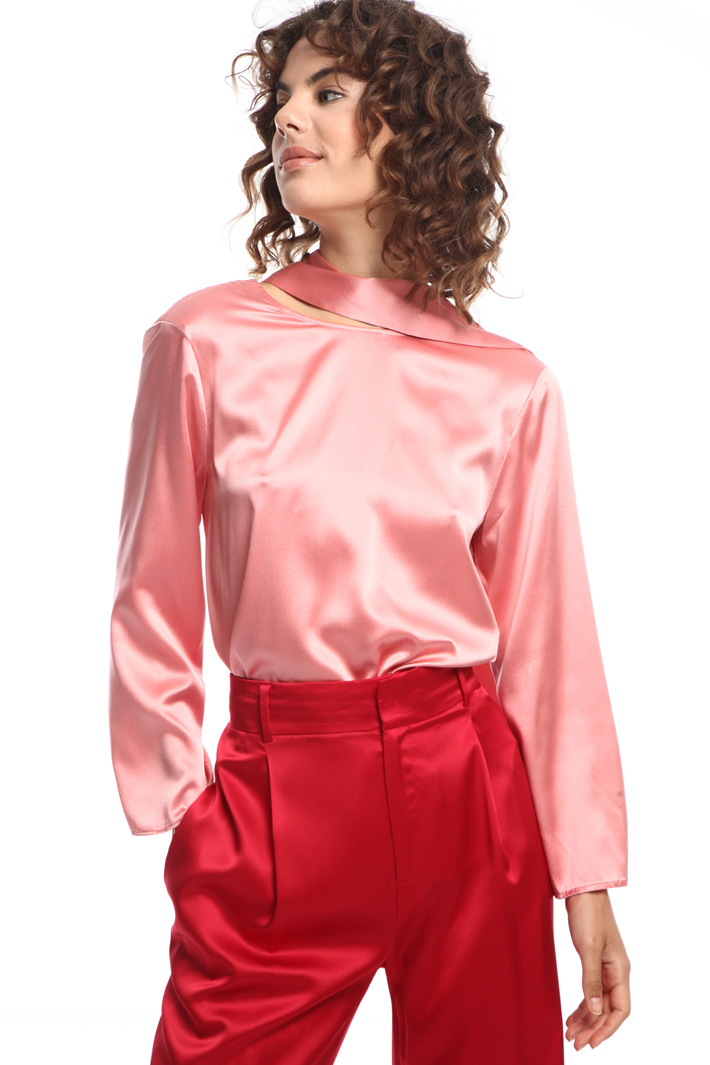 Blusa in raso di seta Fashion Market Blusa in raso di seta Fashion Market