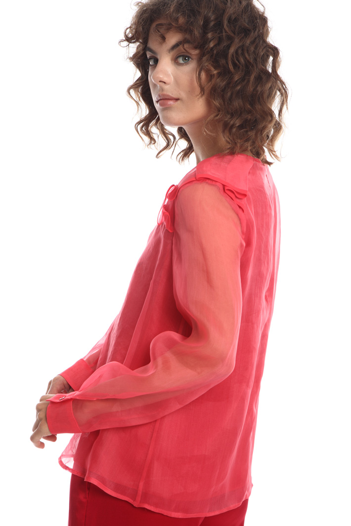 Blusa in organza di seta Fashion Market Blusa in organza di seta Fashion Market