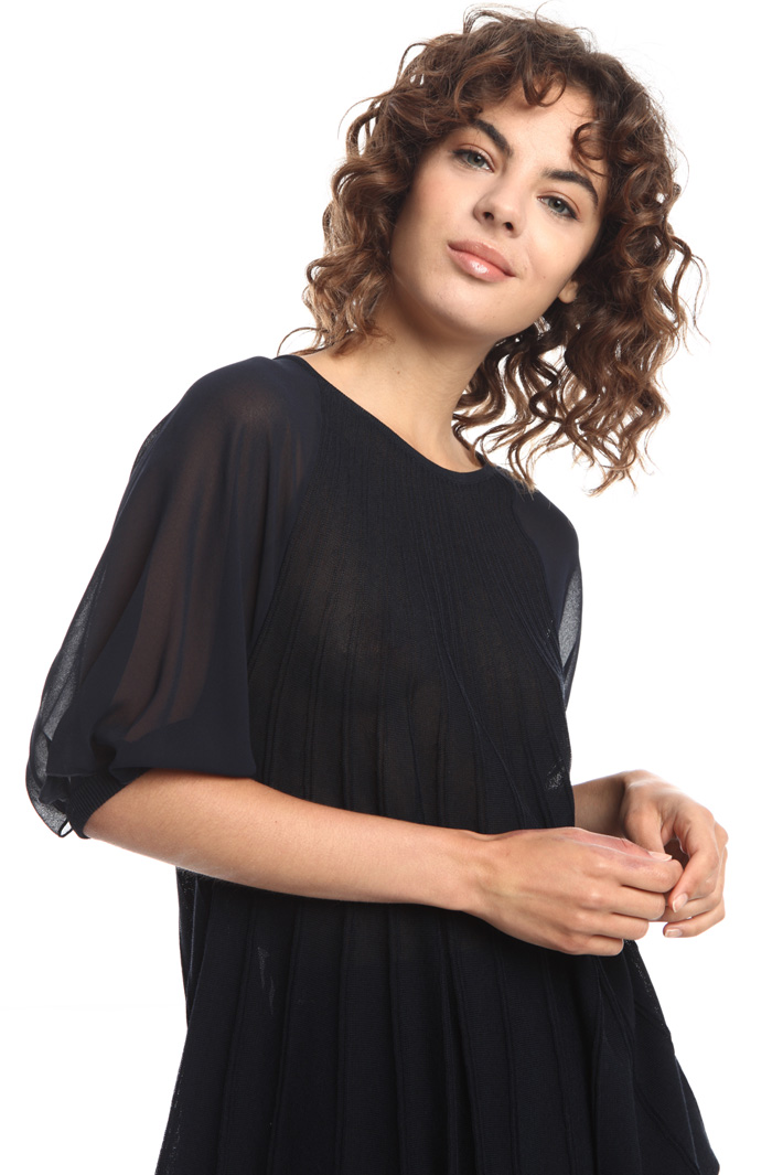 Top in maglia e crêpe Fashion Market Top in maglia e crêpe Fashion Market