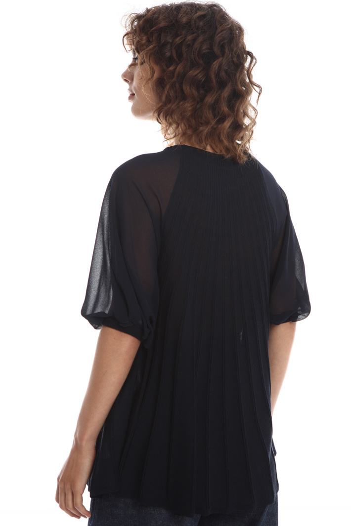 Top in maglia e crêpe Fashion Market Top in maglia e crêpe Fashion Market