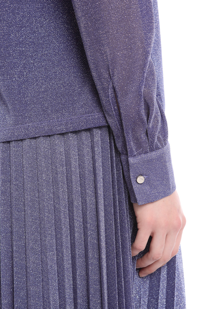 Camicia in jersey lamé Fashion Market Camicia in jersey lamé Fashion Market