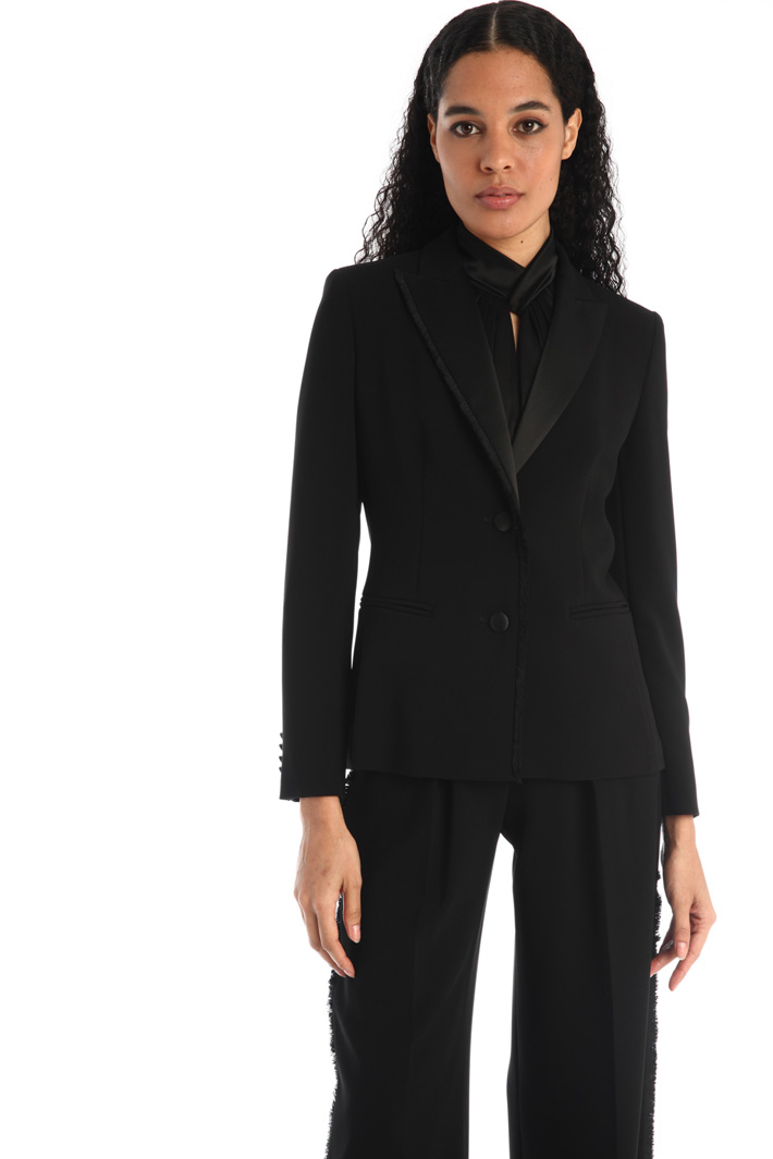 Blazer in cady e raso Fashion Market Blazer in cady e raso Fashion Market