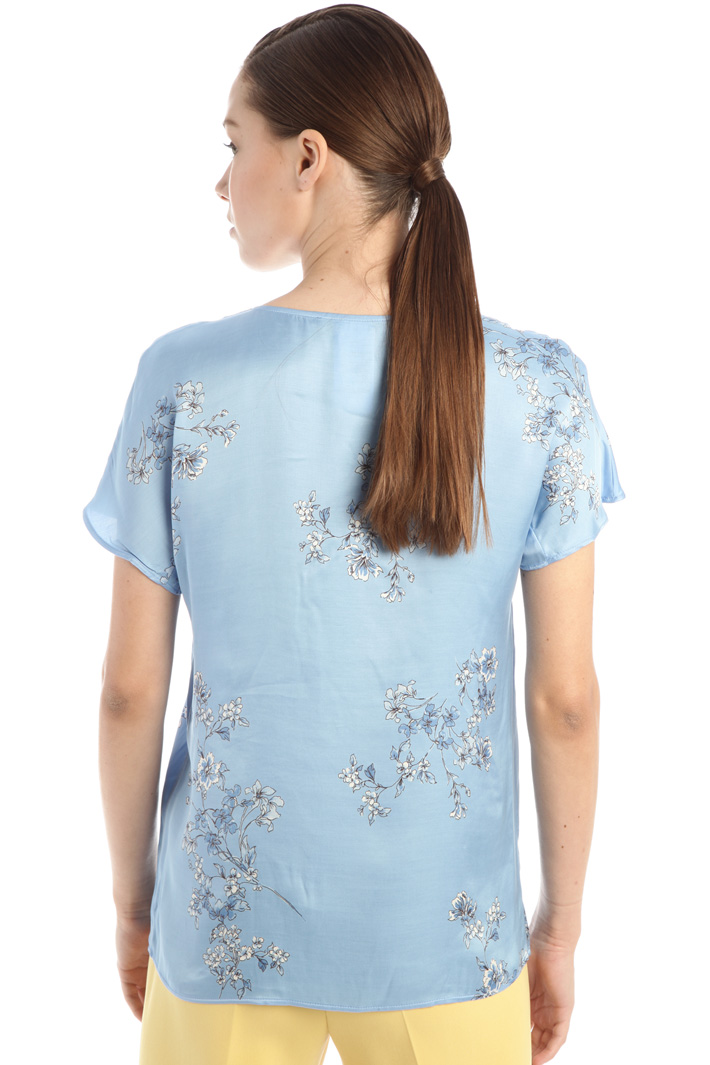 Blusa in raso stampato Fashion Market