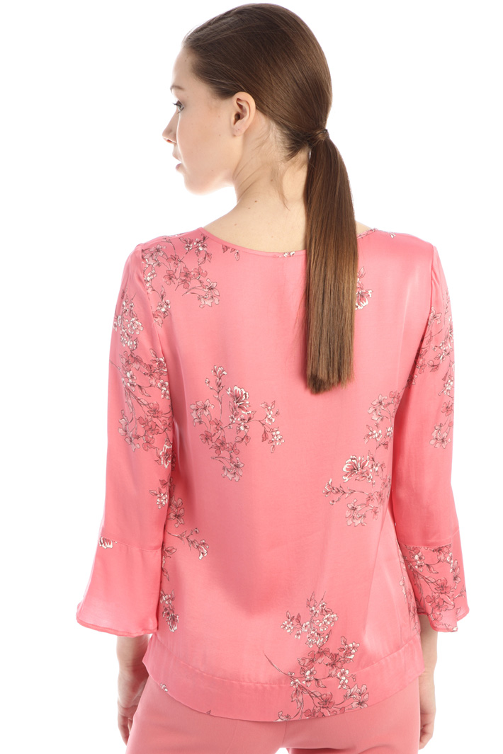 Blusa in raso stampato Fashion Market