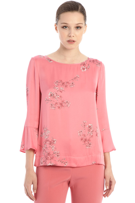 Blusa in raso stampato Fashion Market