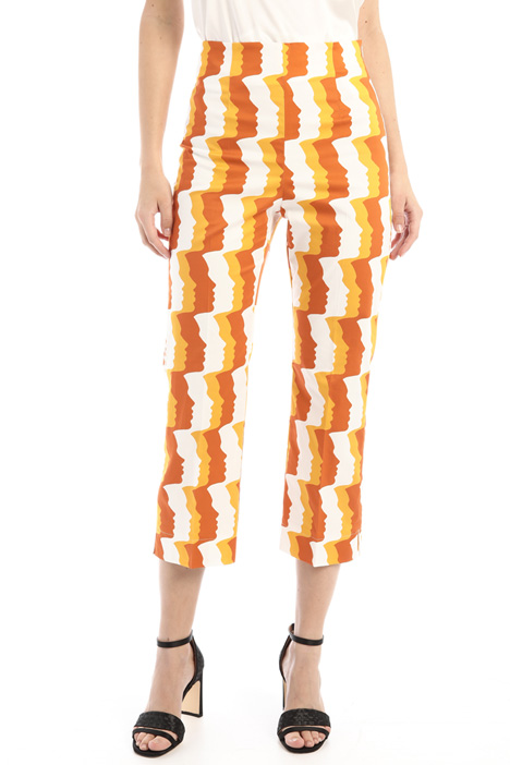 Pantaloni a vita alta in raso Fashion Market